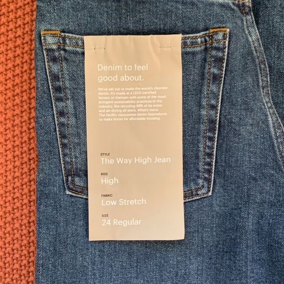 Everlane, the way high jean, vintage indigo - Picture 2 of 2